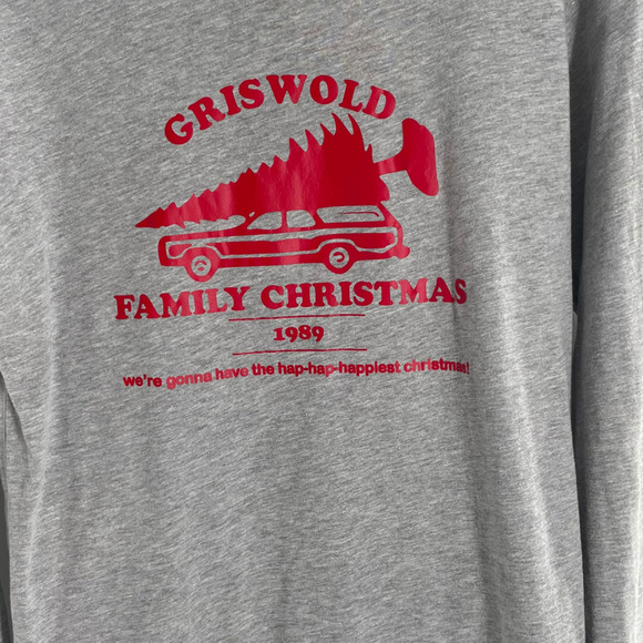 Griswold Family Christmas Vacation Rant Lightweight Sweatshirt Size M Gray - Picture 2 of 4